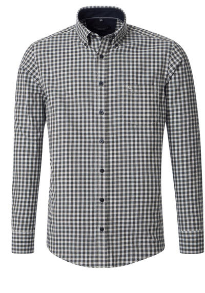 Produktbild für 'CASAMODA Casual Fit Hemd Langarm Button Down Kragen Flanell Karo grn'