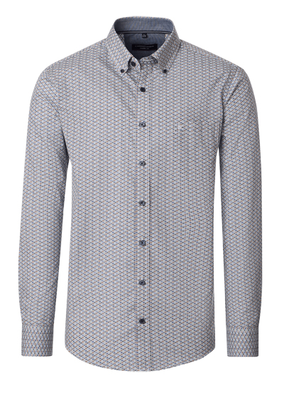 Produktbild f&uuml;r 'CASAMODA Casual Fit Hemd Langarm Button Down Kragen Streifen Muster gr�n'