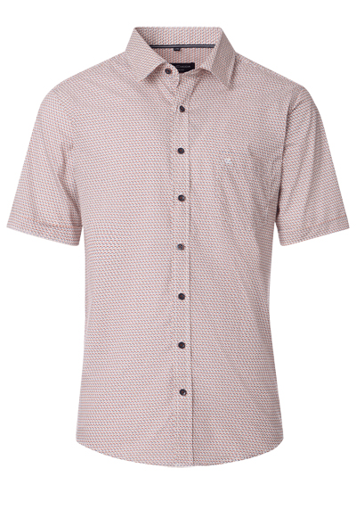 Produktbild für 'CASAMODA Comfort Fit Hemd Halbarm New Kent Kragen Muster rot'
