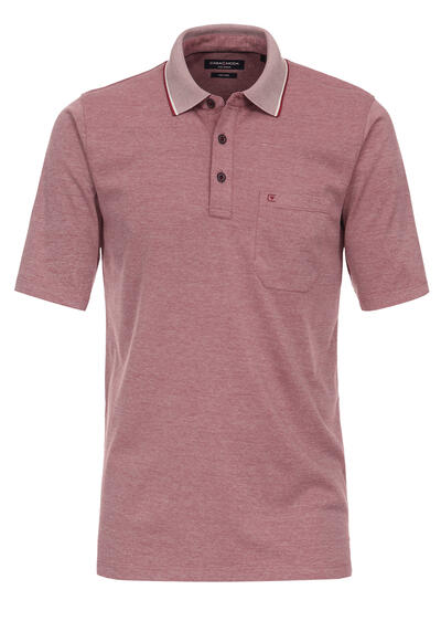 Produktbild für 'CASAMODA Poloshirt Halbarm Brusttasche geknpfter Kragen hellrot'