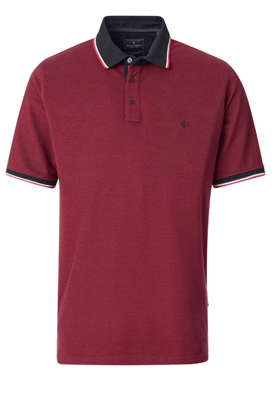Produktbild f&uuml;r 'CASAMODA Poloshirt Halbarm Polokragen Pique weinrot'