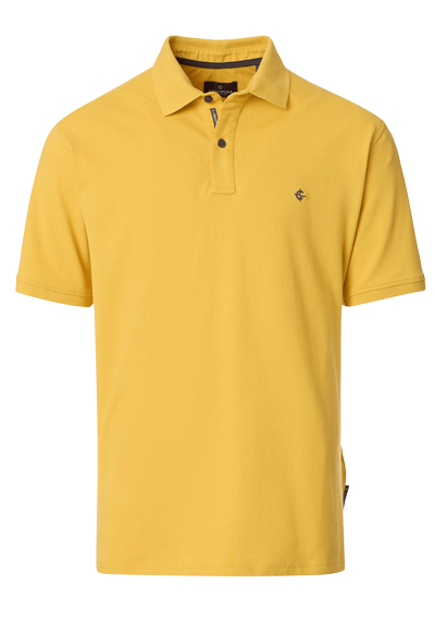 Produktbild f&uuml;r 'CASAMODA Poloshirt Halbarm Polokragen gekn�pft gelb'