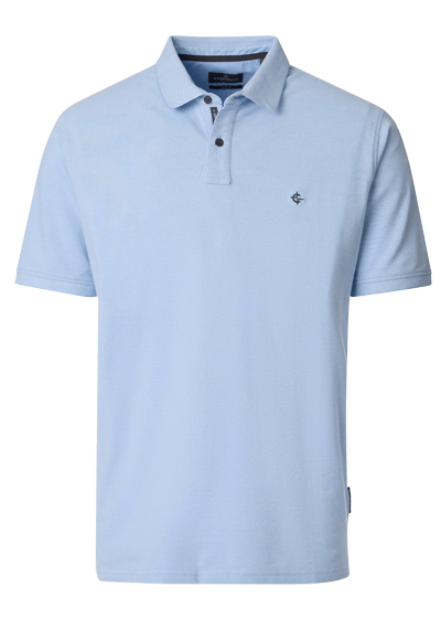 Produktbild f&uuml;r 'CASAMODA Poloshirt Halbarm Polokragen gekn�pft himmelblau'