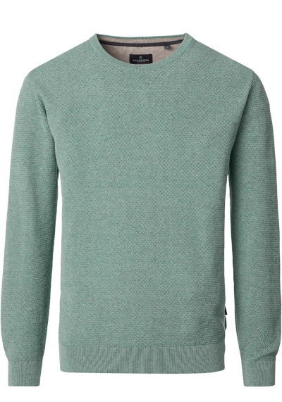 Produktbild f&uuml;r 'CASAMODA Pullover Langarm Rundhals Struktur gr�n'