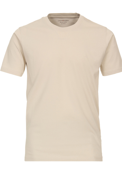 CASAMODA T-Shirt mit Rundhals reine Baumwolle beige