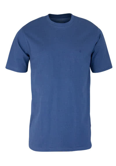 CASAMODA T-Shirt mit Rundhals reine Baumwolle nachtblau