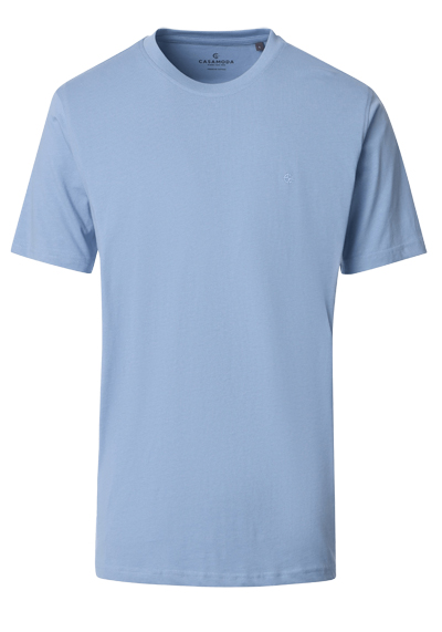 Produktbild f&uuml;r 'CASAMODA T-Shirt mit Rundhals reine Baumwolle rauchblau'