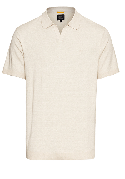 Produktbild fr 'CAMEL ACTIVE Strickpolo Halbarm Polokragen ecru'