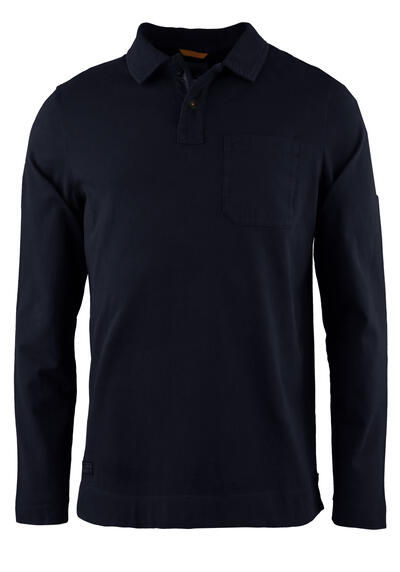 Produktbild fr 'CAMEL ACTIVE Polo Langarm geknpfter Kragen Jersey navy'