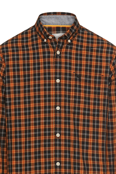 Produktbild f�r 'CAMEL ACTIVE Hemd Langarm Button Down Kragen Karo blau'