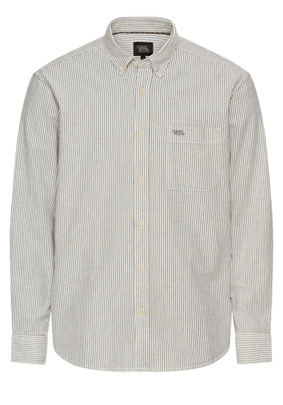 Produktbild f�r 'CAMEL ACTIVE Hemd Langarm Button Down Kragen Polygiene Streifen grau'