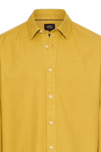 Produktbild f�r 'CAMEL ACTIVE Hemd Langarm New Kent Kragen Garment Dye gelb'