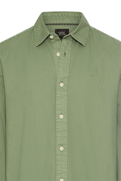 Produktbild f�r 'CAMEL ACTIVE Hemd Langarm New Kent Kragen Garment Dye gr�n'