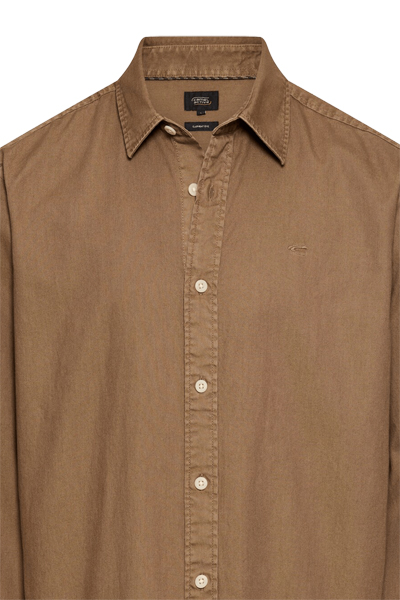 Produktbild f�r 'CAMEL ACTIVE Hemd Langarm New Kent Kragen Garment Dye braun'