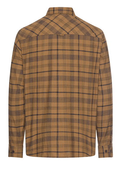 Produktbild f�r 'CAMEL ACTIVE Hemd Langarm Button Down Kragen Flanell Karo braun'