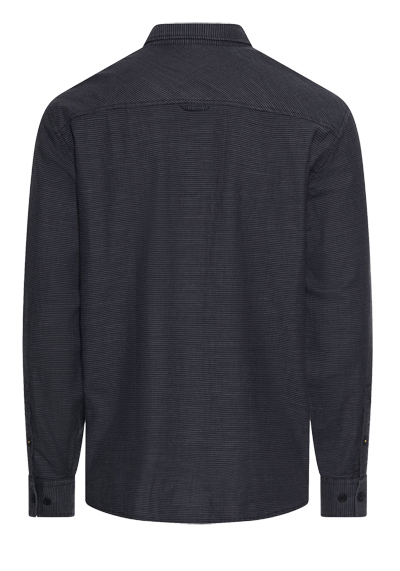 Produktbild f�r 'CAMEL ACTIVE Hemd Langarm Button Down Kragen Flanell Ringel dunkelblau'