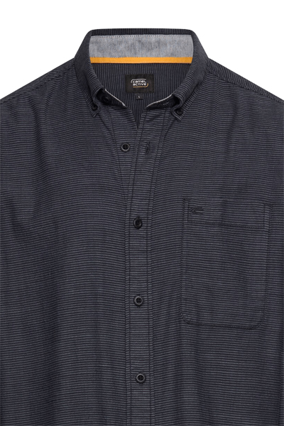Produktbild f�r 'CAMEL ACTIVE Hemd Langarm Button Down Kragen Flanell Ringel dunkelblau'