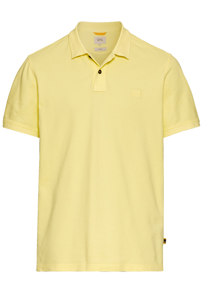 Produktbild fr 'CAMEL ACTIVE Poloshirt Halbarm geknpfter Polokragen Pique gelb'