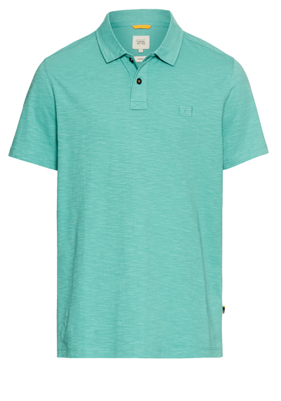 CAMEL ACTIVE Poloshirt Halbarm gekn�pfter Polokragen Jersey aqua