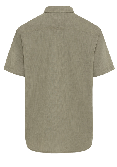 Produktbild fr 'CAMEL ACTIVE Regular Fit Hemd Halbarm Button Down Kragen Streifen oliv'