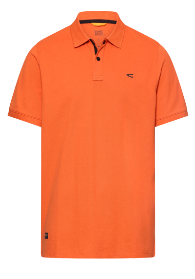 CAMEL ACTIVE Performance Polo Halbarm gekn�pfter Polokragen Pique orange