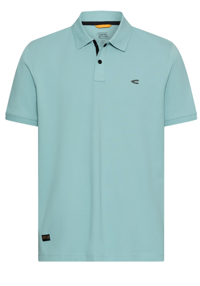 CAMEL ACTIVE Performance Polo Halbarm gekn�pfter Polokragen Pique aqua preisreduziert