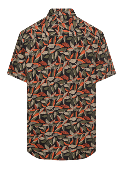 Produktbild f�r 'CAMEL ACTIVE Hemd Halbarm Button Down Kragen Muster orange'