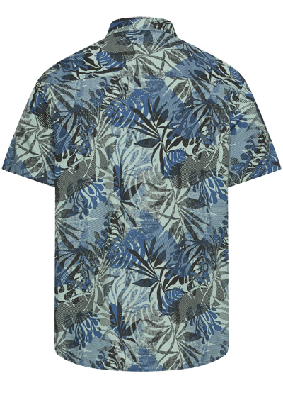 Produktbild f�r 'CAMEL ACTIVE Hemd Halbarm Button Down Kragen Muster blau'