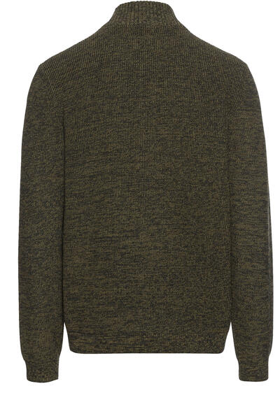 Produktbild fr 'CAMEL ACTIVE Strickjacke Langarm Stehkragen Reiverschluss oliv'
