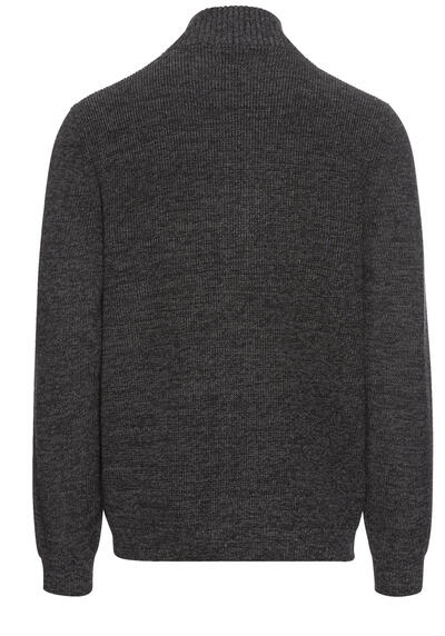Produktbild fr 'CAMEL ACTIVE Strickjacke Langarm Stehkragen Reiverschluss anthrazit'