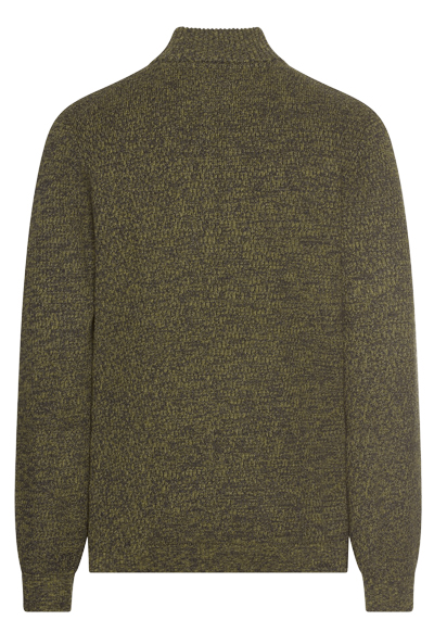 Produktbild f�r 'CAMEL ACTIVE Troyer Langarm Rei�verschluss Strick Muster oliv'