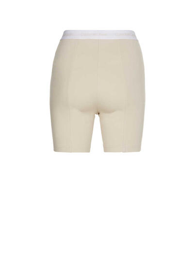 Produktbild fr 'CALVIN KLEIN JEANS Shorts Gummibund Logo-Detail Uni beige'