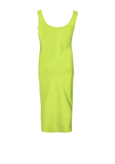 Produktbild fr 'CALVIN KLEIN JEANS rmelloses Kleid Rundhals Logo-Detail lemon'