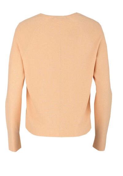 Produktbild fr 'DRYKORN Pullover NAMBI Langarm V-Ausschnitt Strick apricot'