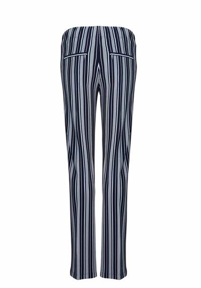 Produktbild fr 'DRYKORN Bootcut Hose TRACKING Gummibund Streifen dunkelblau/hellblau'