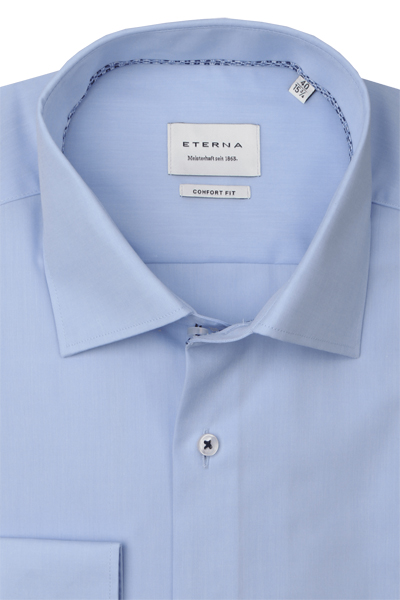 Produktbild fr 'ETERNA Comfort Fit Hemd super langer Arm New Kent Kragen hellblau'