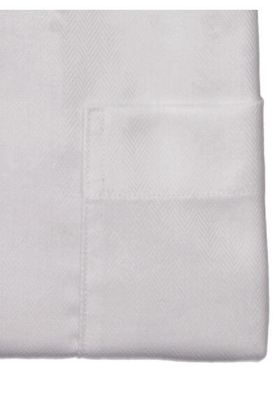 Produktbild fr 'ETERNA Comfort Fit Hemd Langarm New Kent Kragen Fischgrat wei'