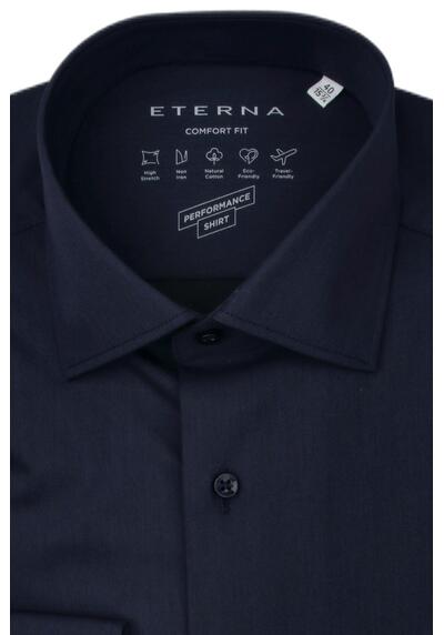 Produktbild fr 'ETERNA Comfort Fit Performance Hemd Langarm New Kent Kragen nachtblau'