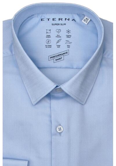Produktbild fr 'ETERNA Slim Fit Performence Hemd Langarm New Kent Kragen hellblau'