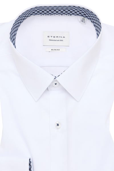 Produktbild f�r 'ETERNA Super Slim Dynamic Cotton Hemd Langarm New Kent Kragen wei�'