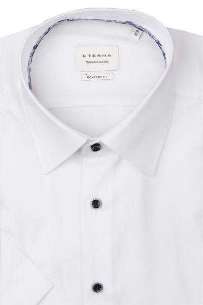 Produktbild fr 'ETERNA Comfort Fit Hemd Halbarm New Kent Kragen Oxford wei'