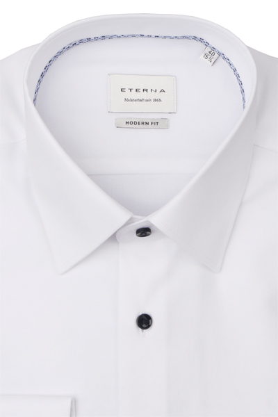 Produktbild fr 'ETERNA Modern Fit Hemd Langarm New Kent Kragen Fil a Fil wei'