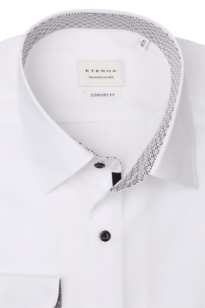 Produktbild fr 'ETERNA Comfort Fit Hemd Langarm New Kent Kragen wei'