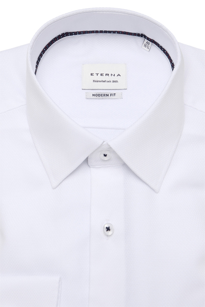 Produktbild f�r 'ETERNA Modern Fit Hemd Langarm New Kent Kragen Struktur wei�'