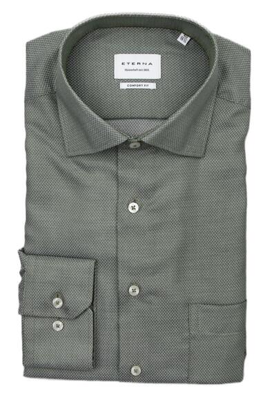Produktbild für 'ETERNA Comfort Fit Cover Hemd Langarm Blickdicht Struktur grn'