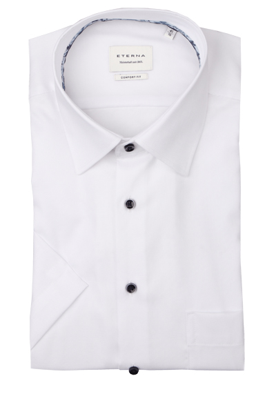 Produktbild für 'ETERNA Comfort Fit Hemd Halbarm New Kent Kragen Oxford wei'