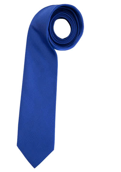 ETERNA Krawatte aus reiner Seide 7,5 cm breit mittelblau
