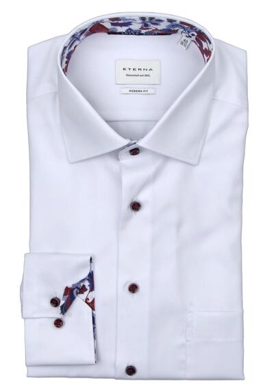 Produktbild für 'ETERNA Modern Fit Cover Hemd Langarm Blickdicht Twill wei'