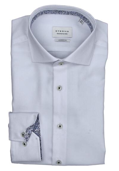 Produktbild für 'ETERNA Modern Fit Hemd Langarm Haifischkragen Oxford wei'