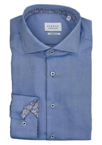 Produktbild für 'ETERNA Modern Fit Hemd extra langer Arm Haifischkragen Oxford hellblau'